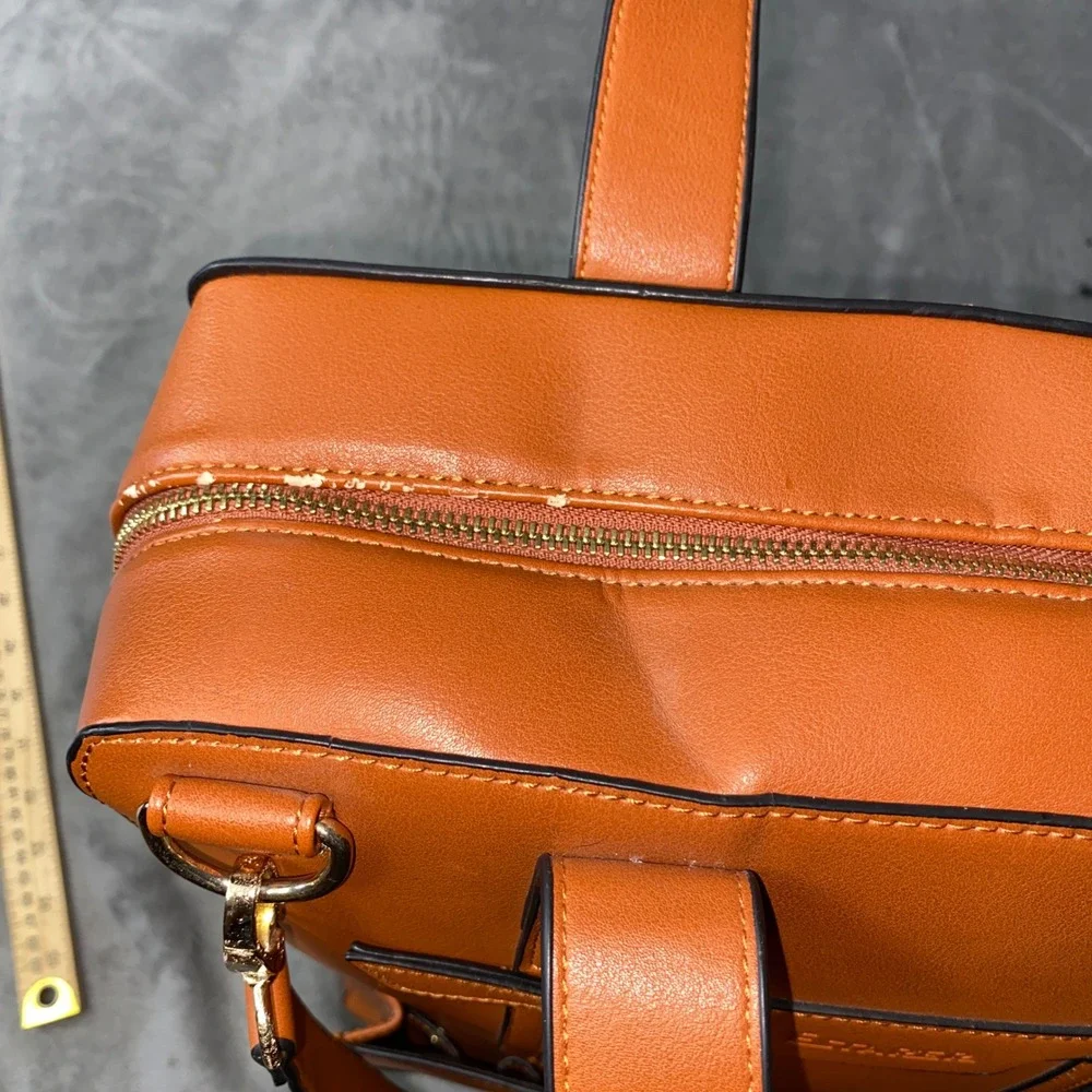 Estarer Womens Business Briefcase Laptop Backpack PU Leather Briefcase Bag